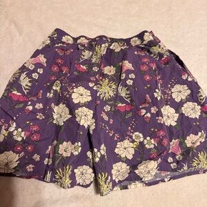 Floral Purple Shorts